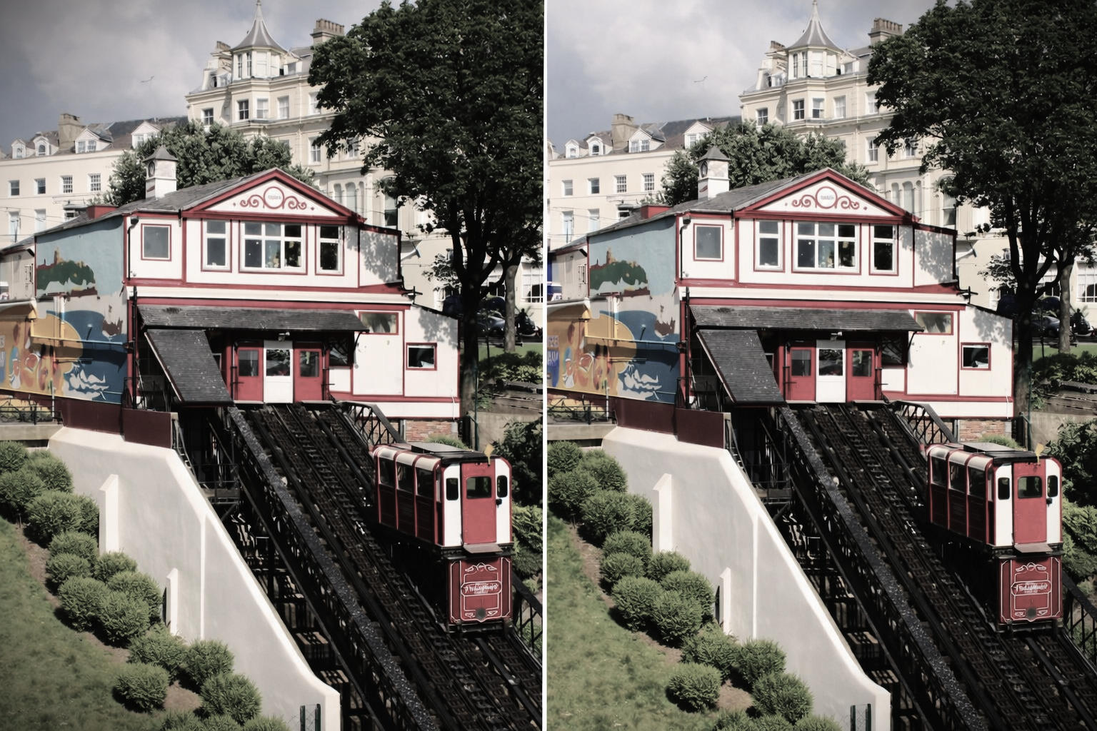 Stereo Postcard - Central Tramway